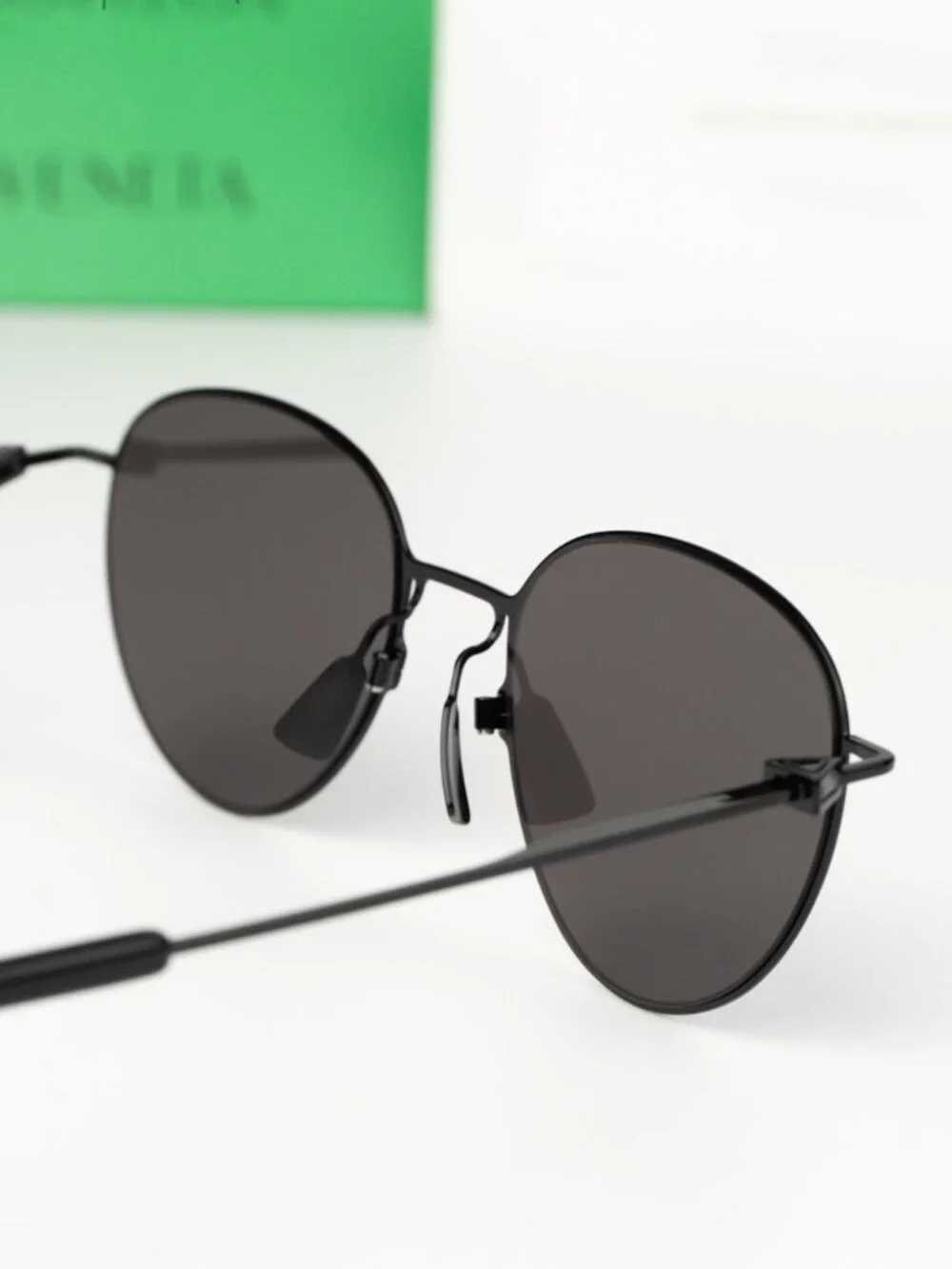 Bottega Veneta Men Sunglasses Black Grey Round BV1268S 001 NEW AUTHENTIC
